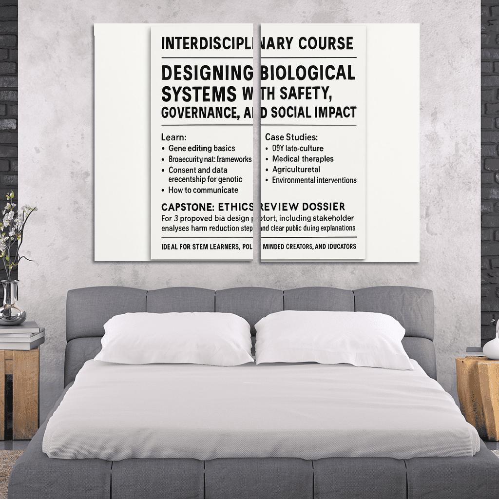 Bio Design Ethics Lab Responsible Making With Synthetic Biology framed paintings