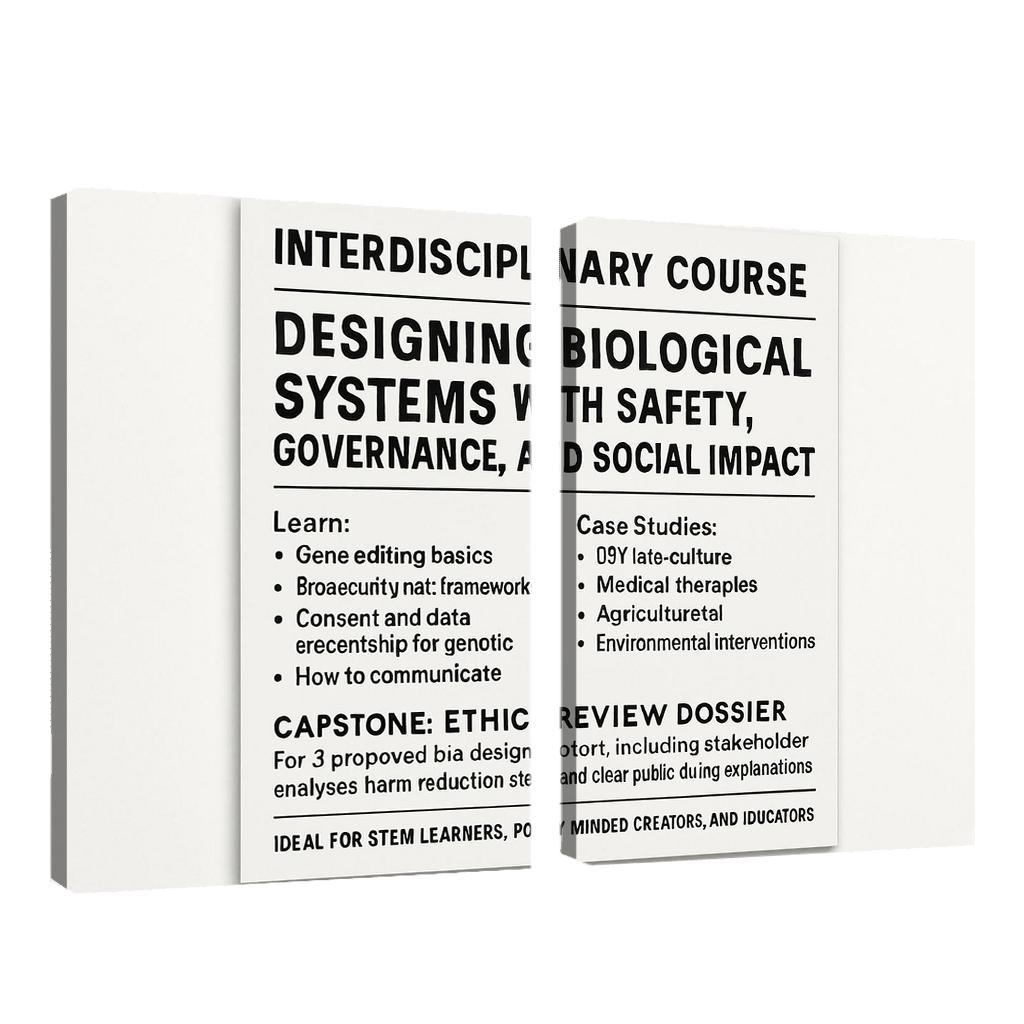 Bio Design Ethics Lab Responsible Making With Synthetic Biology framed paintings