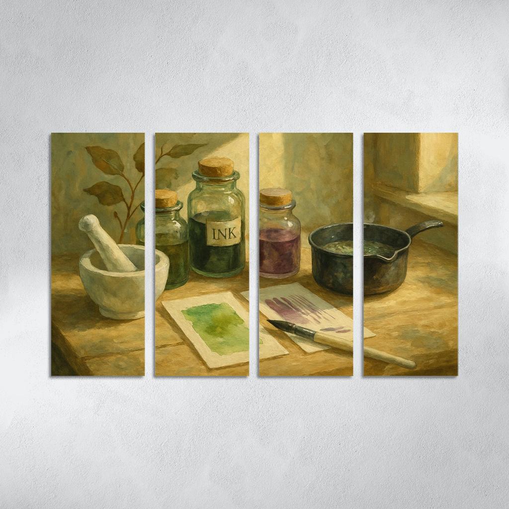 Botanical Ink Exploration Creating Natural Color From Plants wall decor