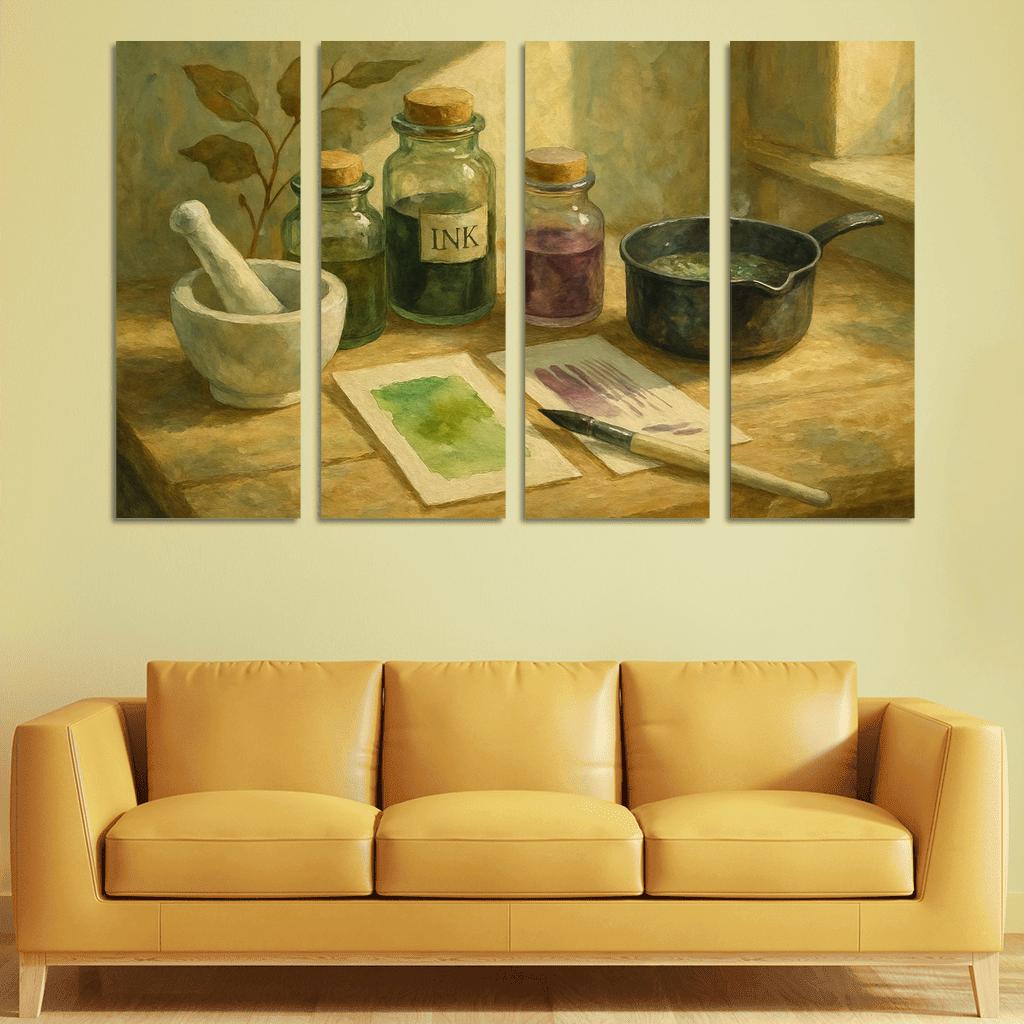 Botanical Ink Exploration Creating Natural Color From Plants wall decor