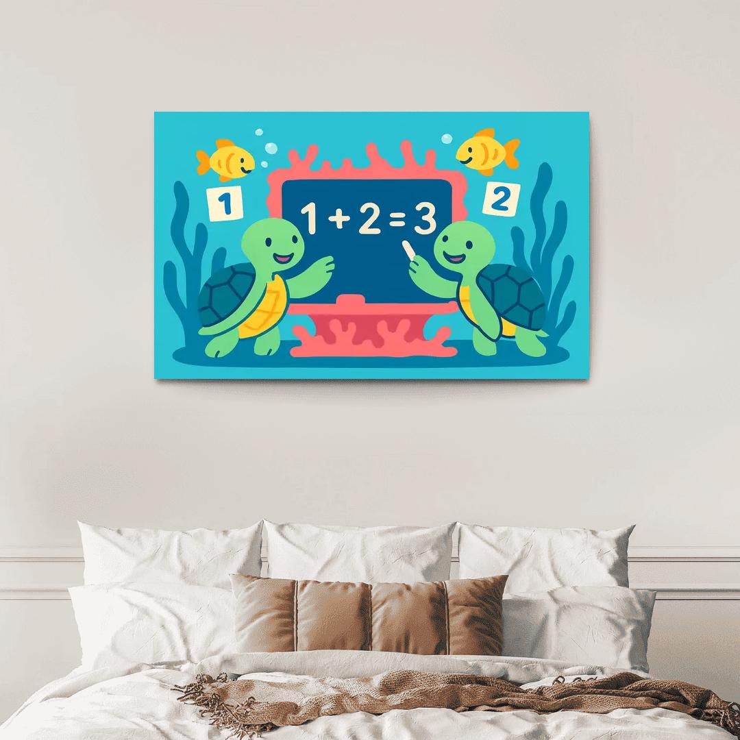 Coral Codebreakers The Reef Math Quest abstract paintings frame
