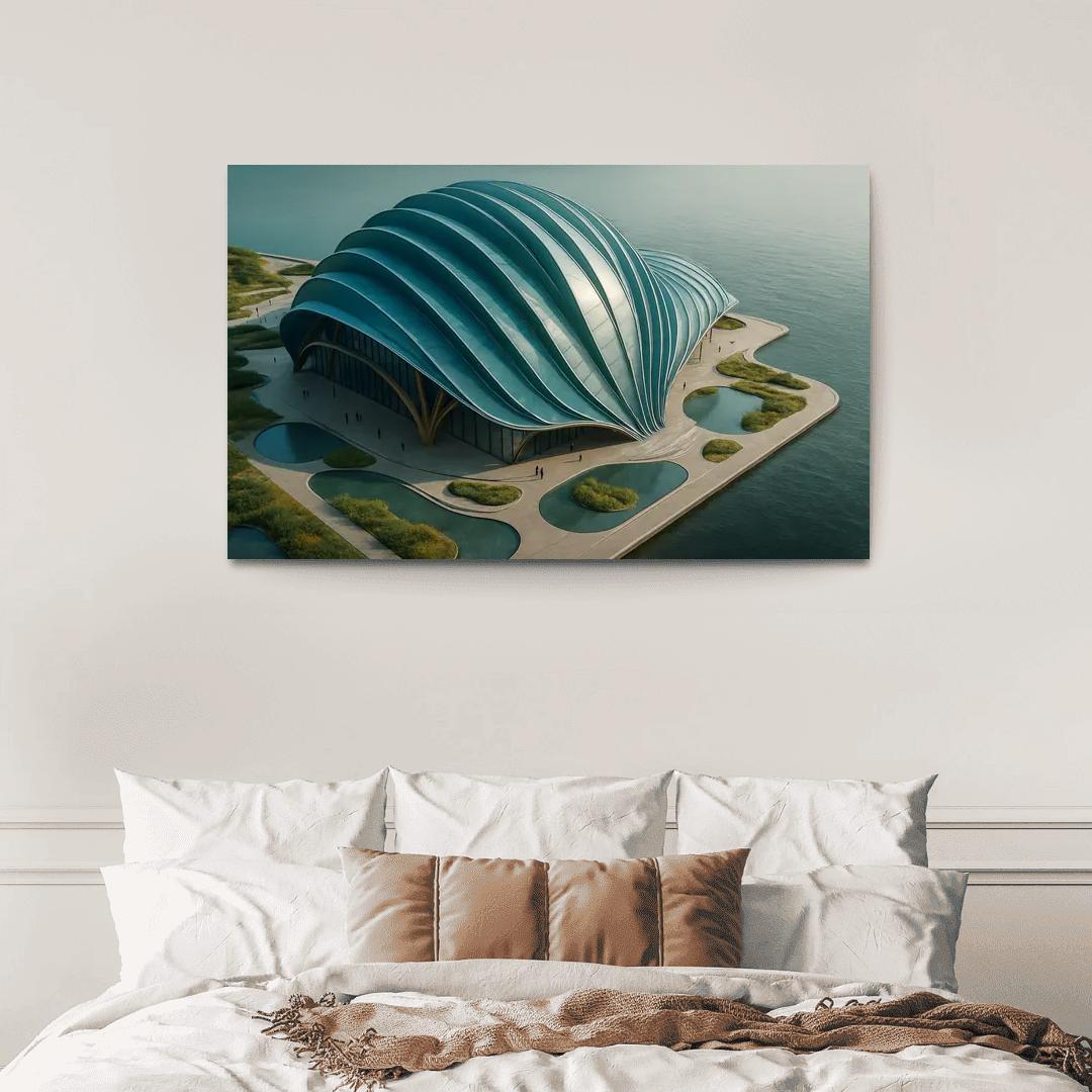 Tidal Breathing Civic Hall canvas paintings frame