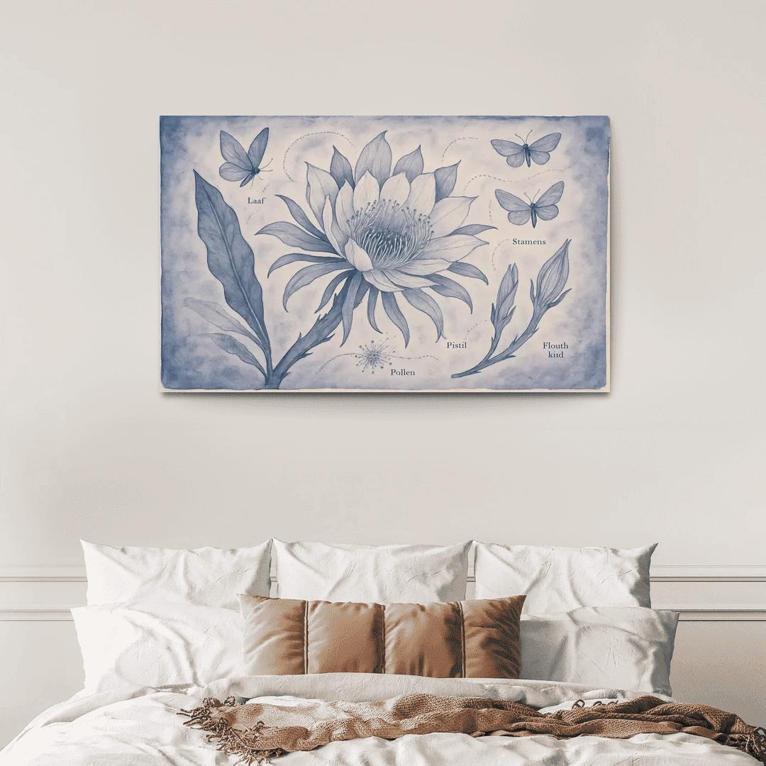 Lunar Pollination Botanical Study decor