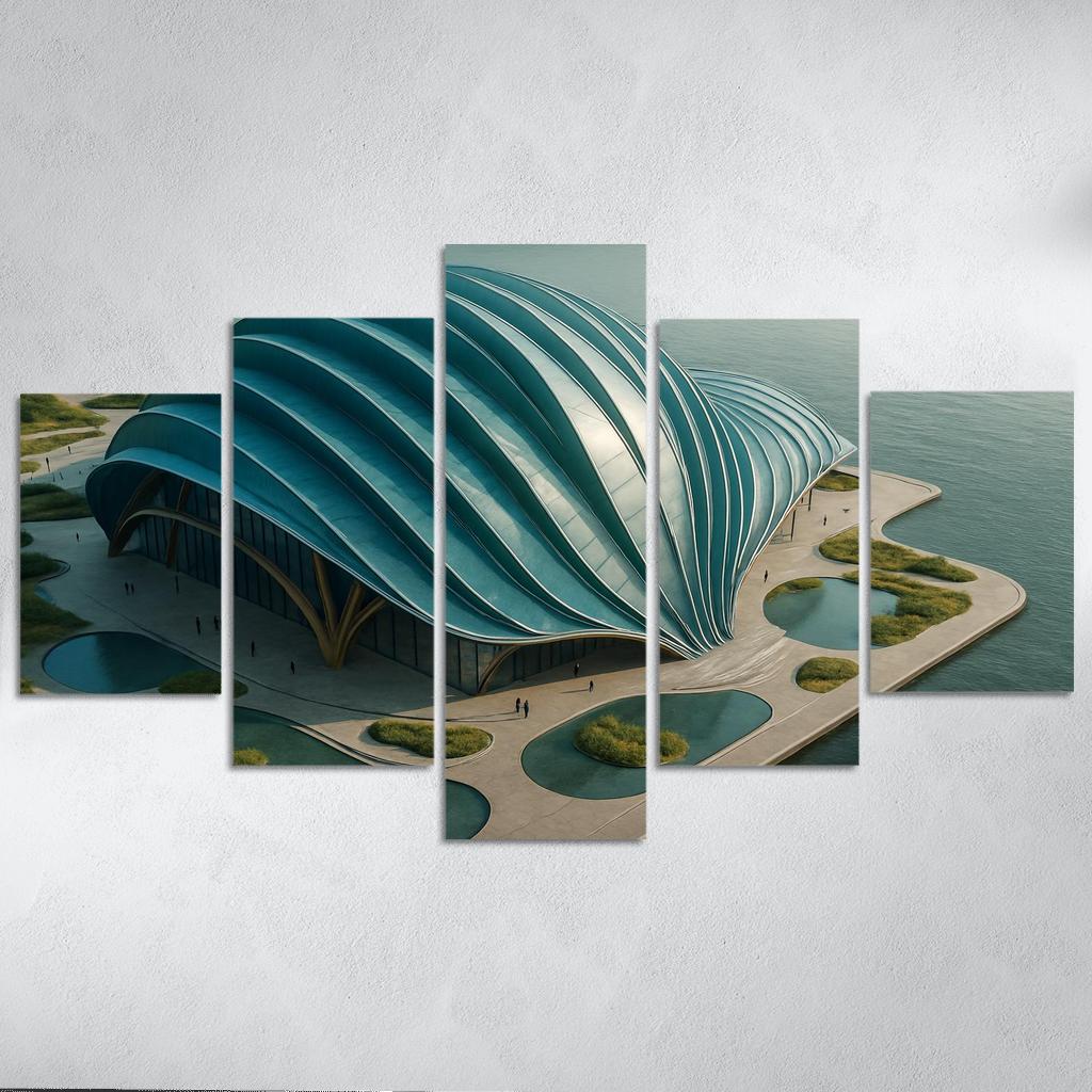 Tidal Breathing Civic Hall canvas paintings frame