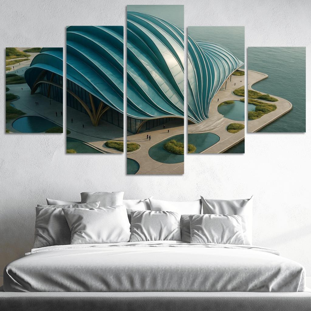 Tidal Breathing Civic Hall canvas paintings frame