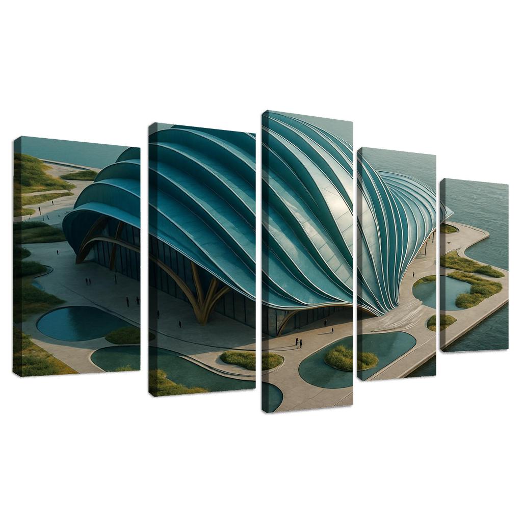 Tidal Breathing Civic Hall canvas paintings frame