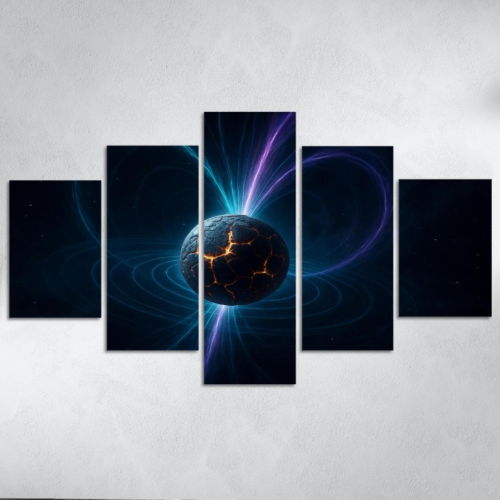 Magnetar Starquake Radio Burst modern paintings frame