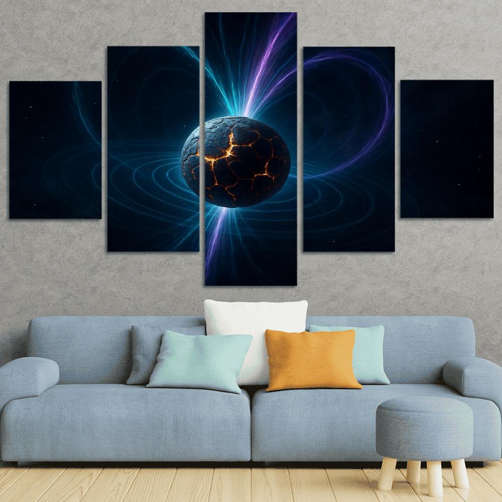 Magnetar Starquake Radio Burst modern paintings frame