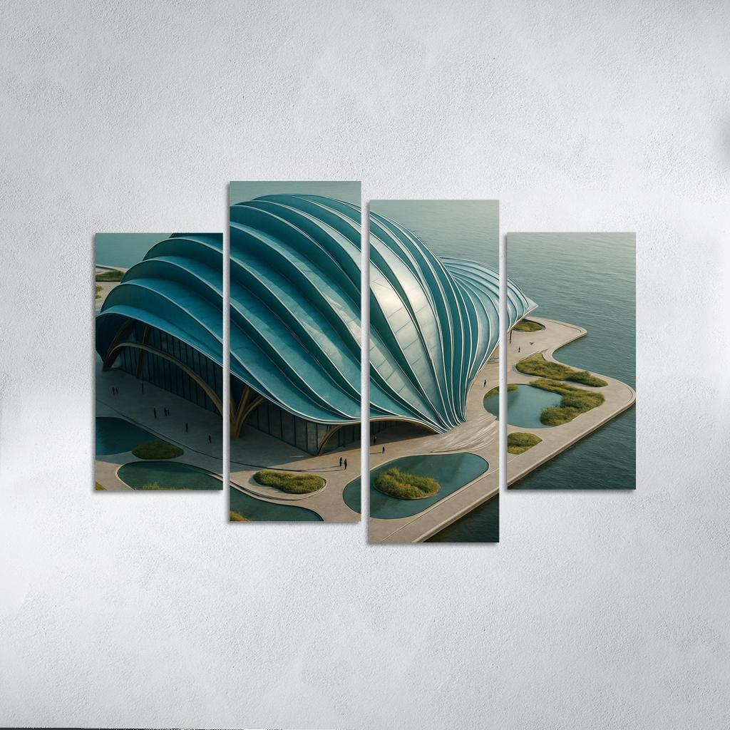Tidal Breathing Civic Hall canvas paintings frame
