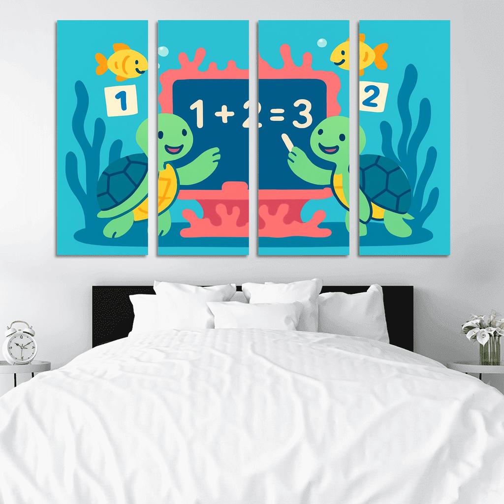 Coral Codebreakers The Reef Math Quest abstract paintings frame