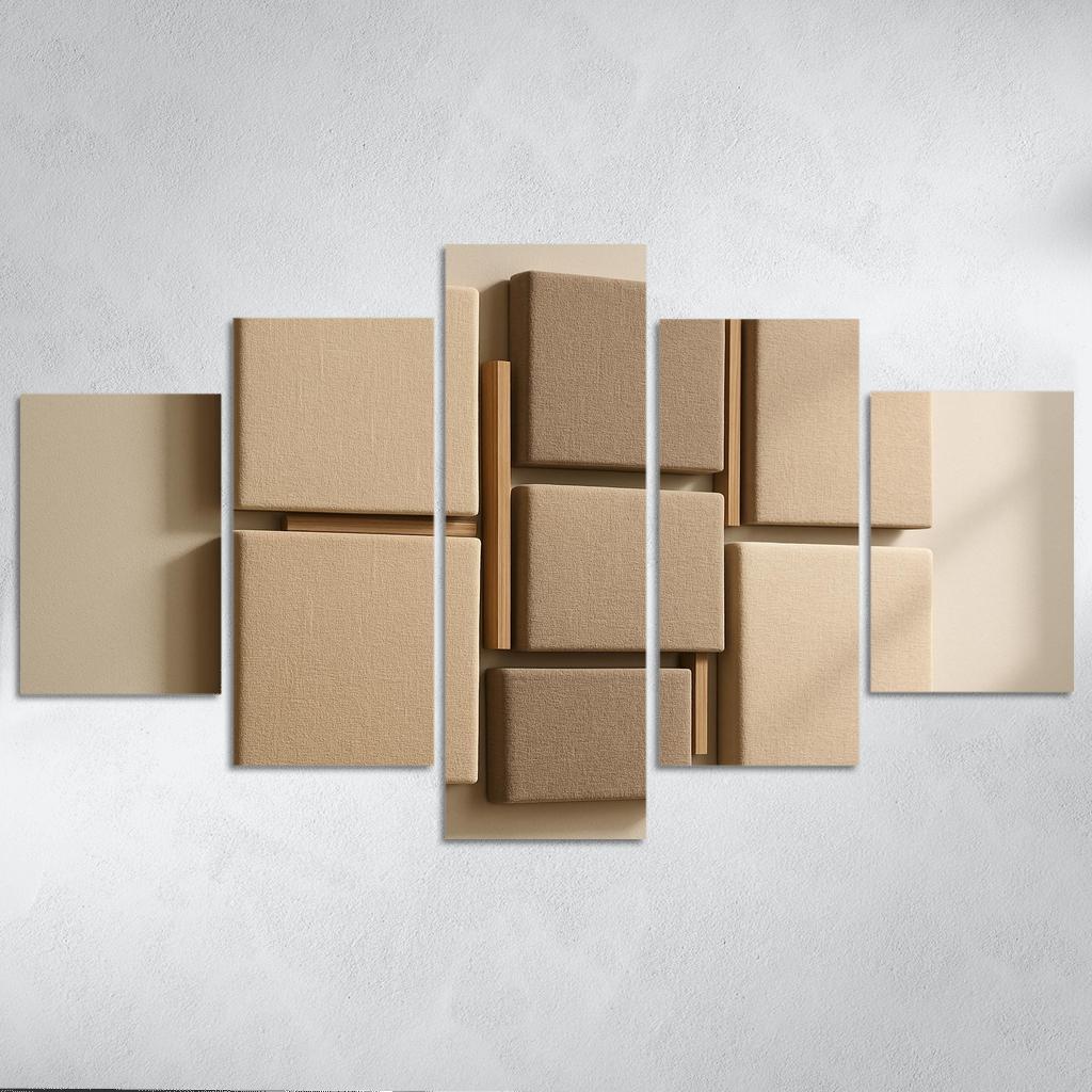 Floating Linen Wrapped Acoustic Wall Panels modern paintings frame