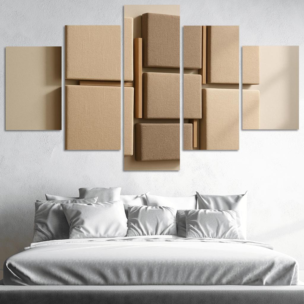 Floating Linen Wrapped Acoustic Wall Panels modern paintings frame