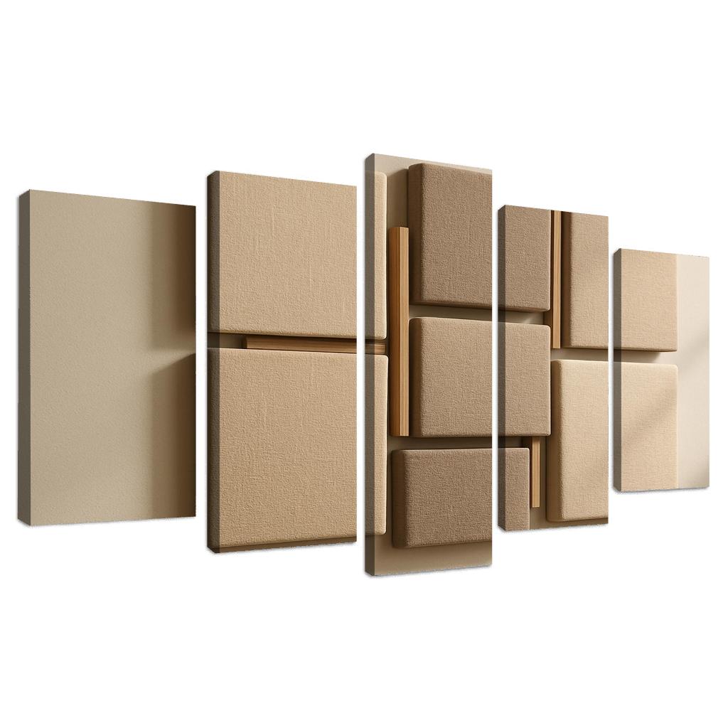 Floating Linen Wrapped Acoustic Wall Panels modern paintings frame