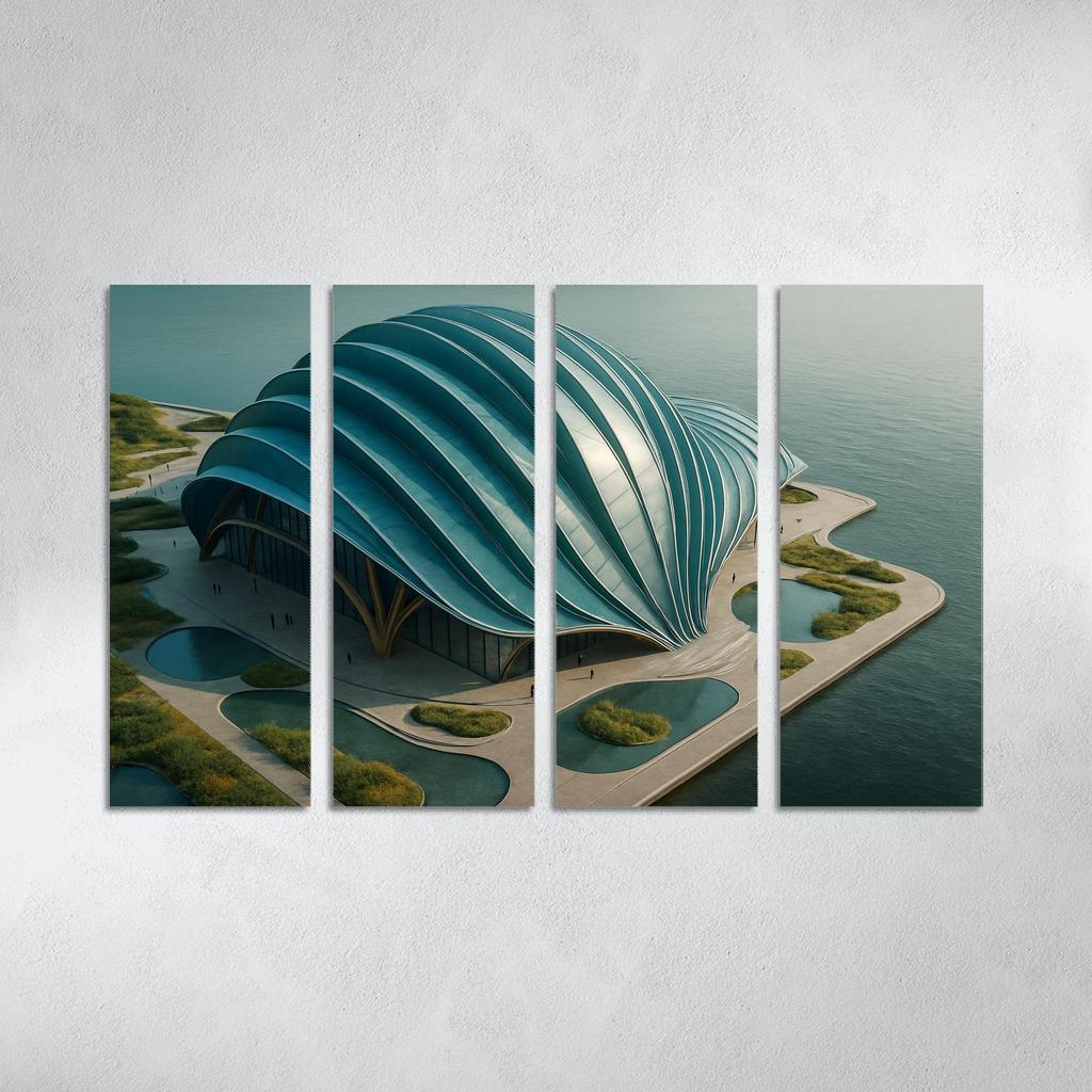 Tidal Breathing Civic Hall canvas paintings frame