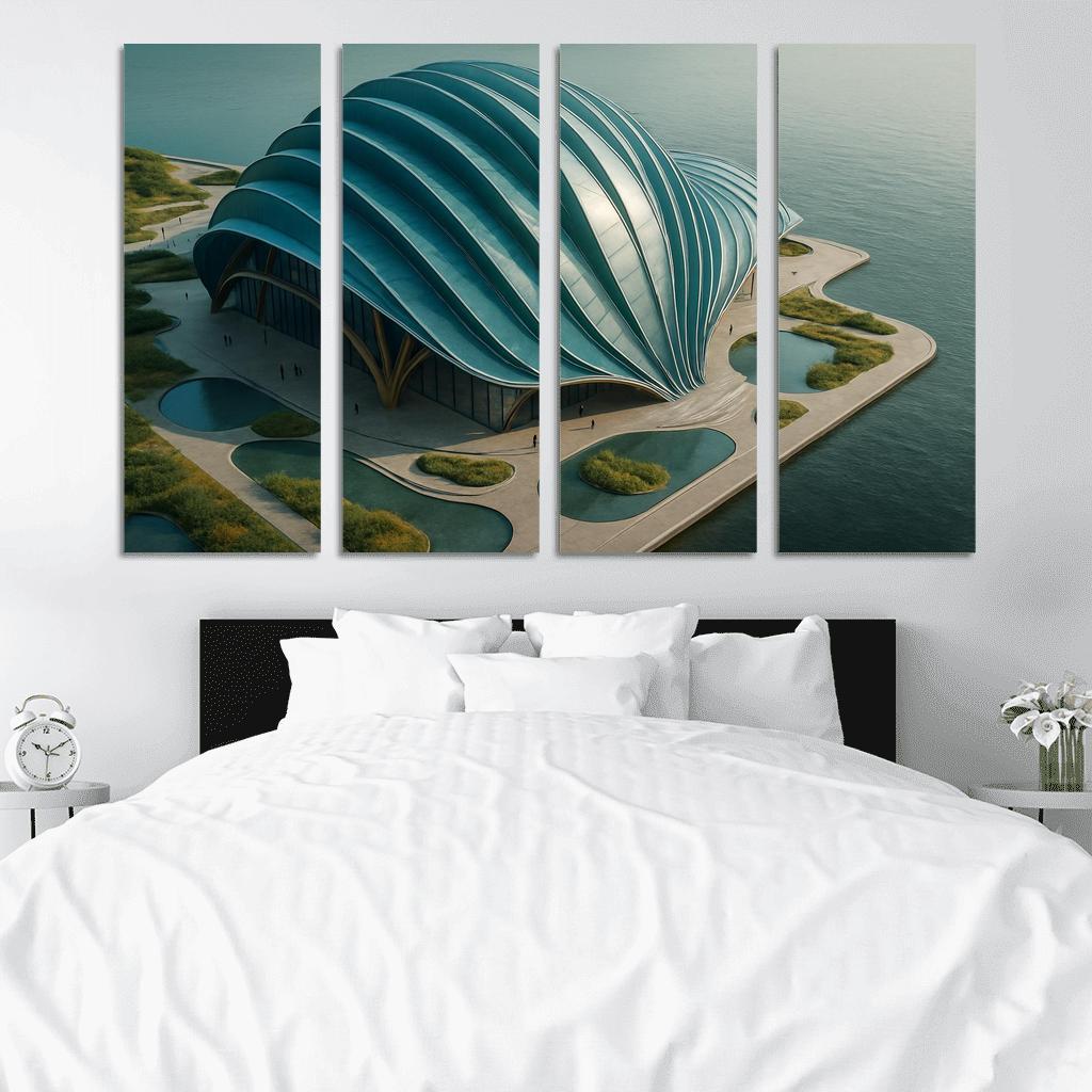 Tidal Breathing Civic Hall canvas paintings frame