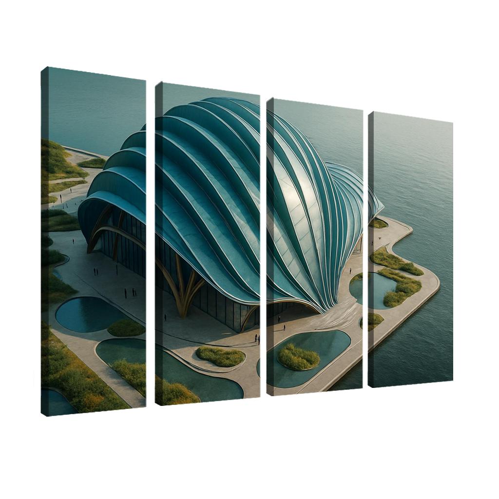 Tidal Breathing Civic Hall canvas paintings frame