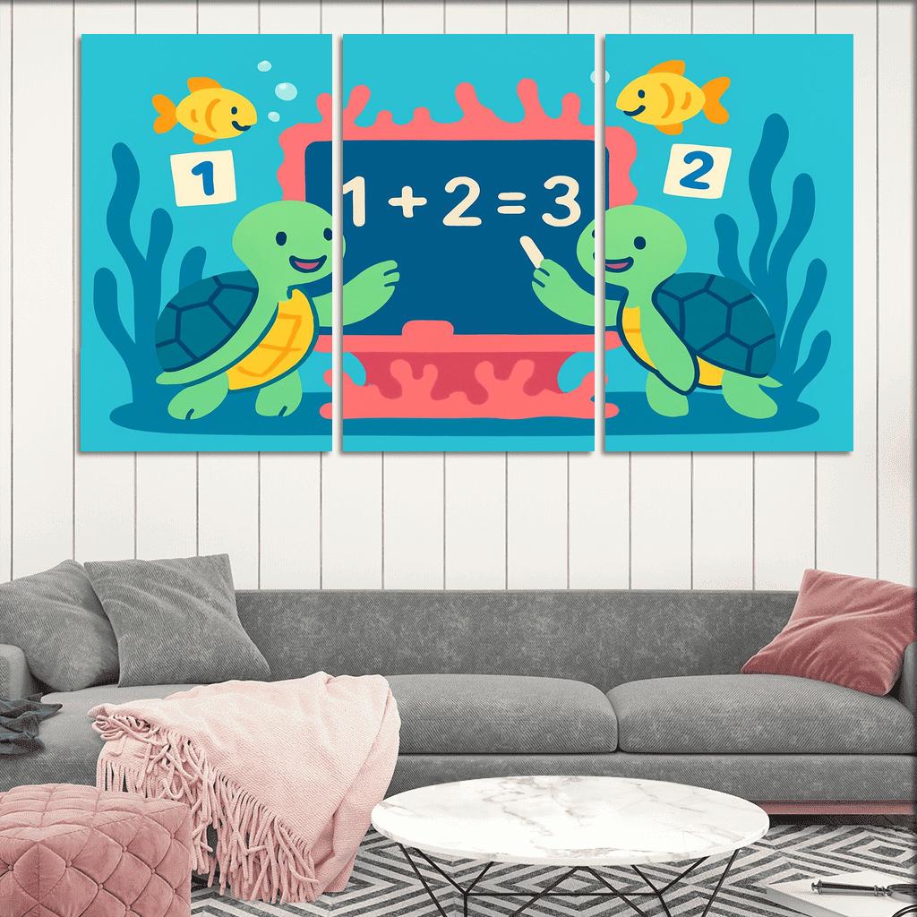 Coral Codebreakers The Reef Math Quest abstract paintings frame
