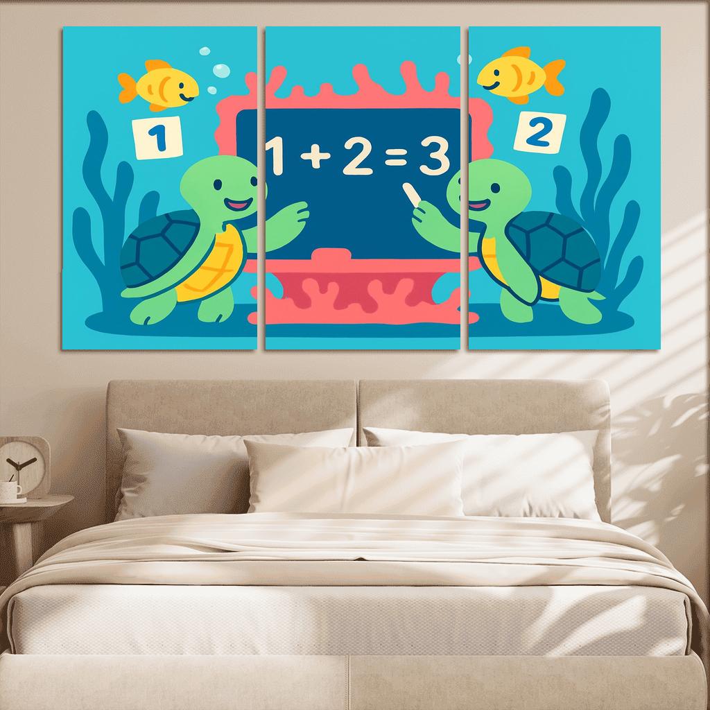 Coral Codebreakers The Reef Math Quest abstract paintings frame