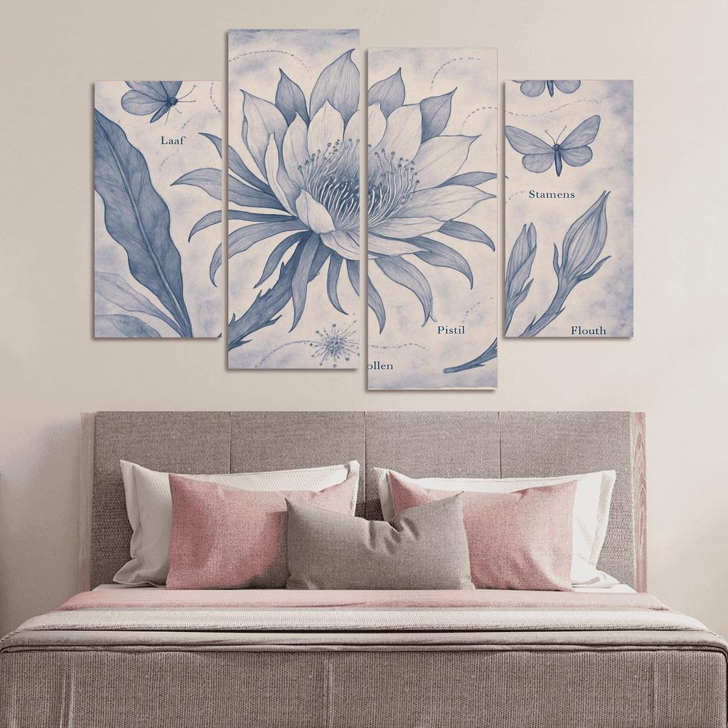 Lunar Pollination Botanical Study decor