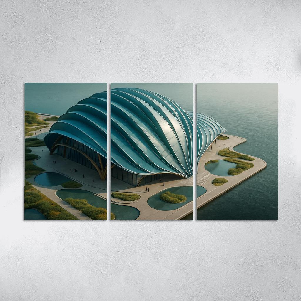 Tidal Breathing Civic Hall canvas paintings frame