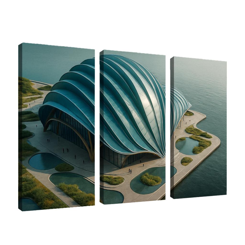 Tidal Breathing Civic Hall canvas paintings frame