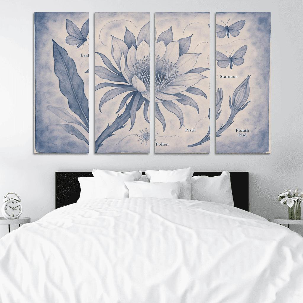 Lunar Pollination Botanical Study decor