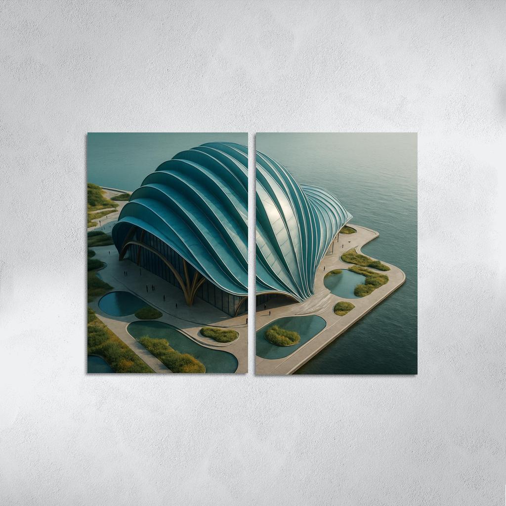 Tidal Breathing Civic Hall canvas paintings frame