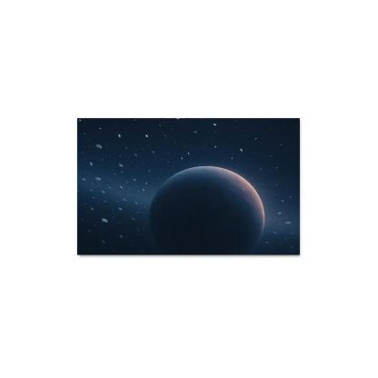 Neon Snowfall On A Rogue Planet At Infrared Dawn decor