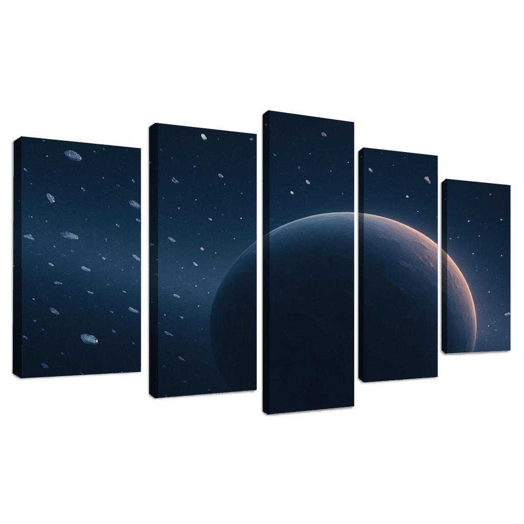 Neon Snowfall On A Rogue Planet At Infrared Dawn decor