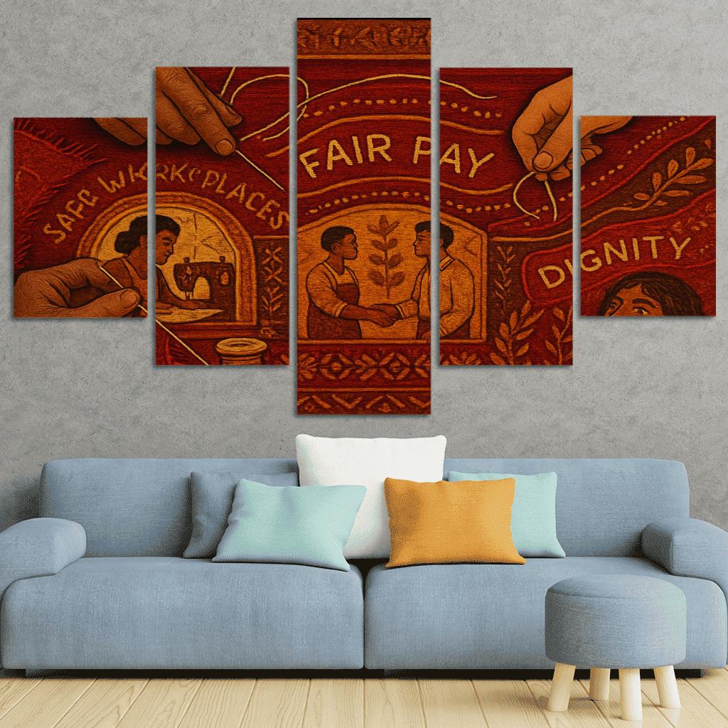 Threads Of Tomorrow Labor Rights Woven Into A Living Tapestry decor