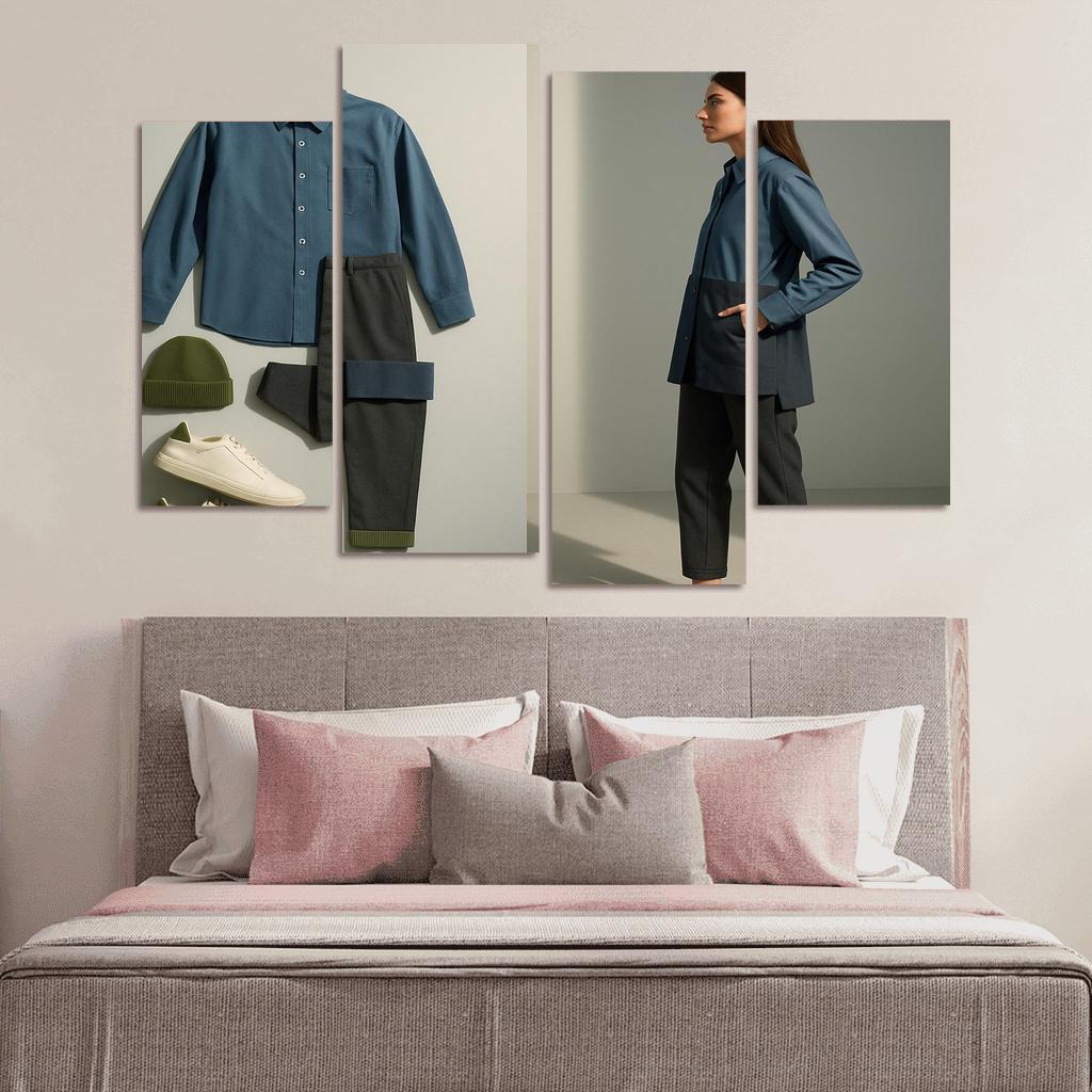 Convertible Modular Wardrobe With Hidden Fastenings home decor