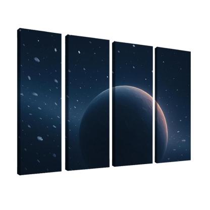 Neon Snowfall On A Rogue Planet At Infrared Dawn decor