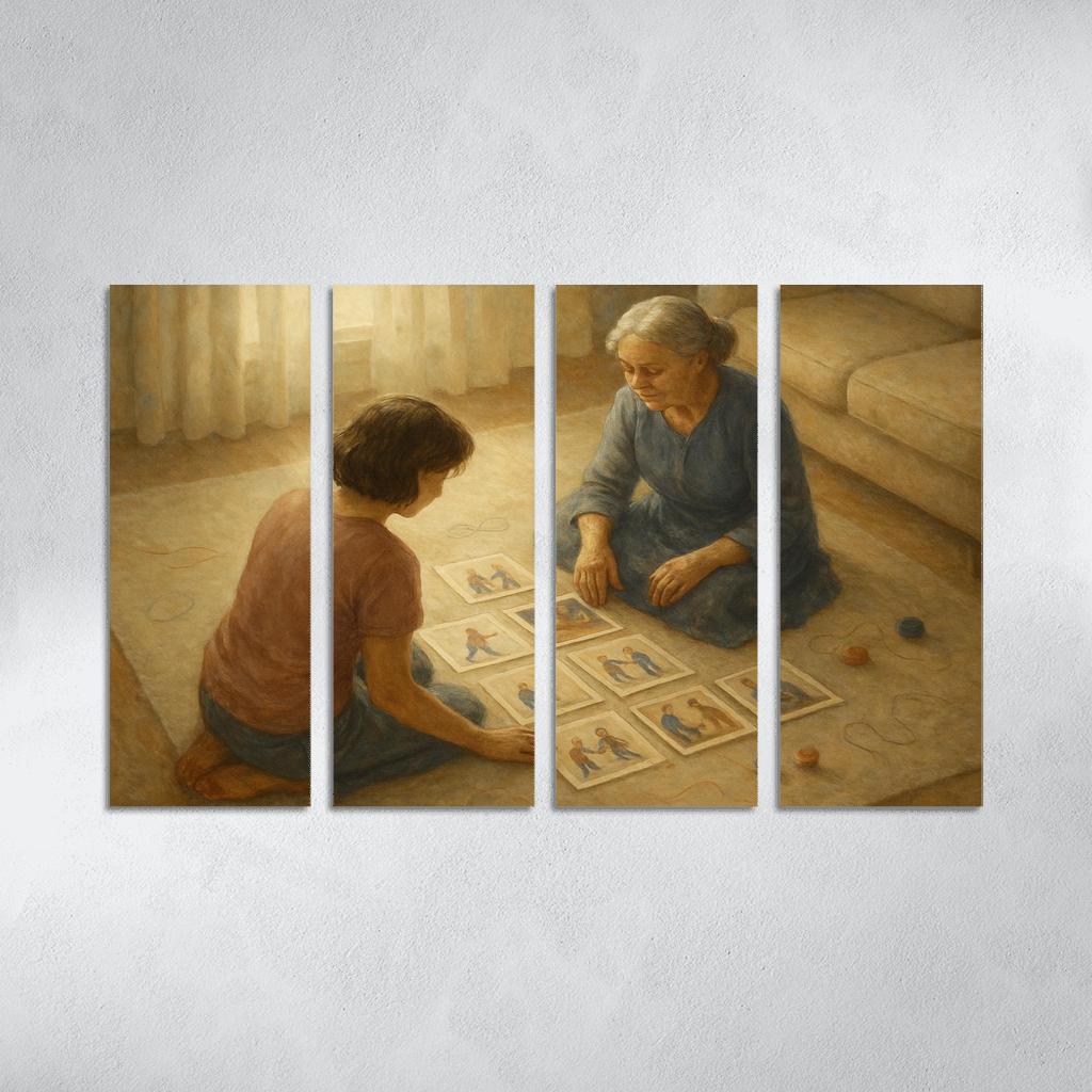 The Memory Quilt Of Small Moments oil paintings frame