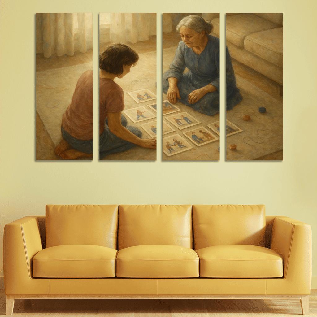 The Memory Quilt Of Small Moments oil paintings frame