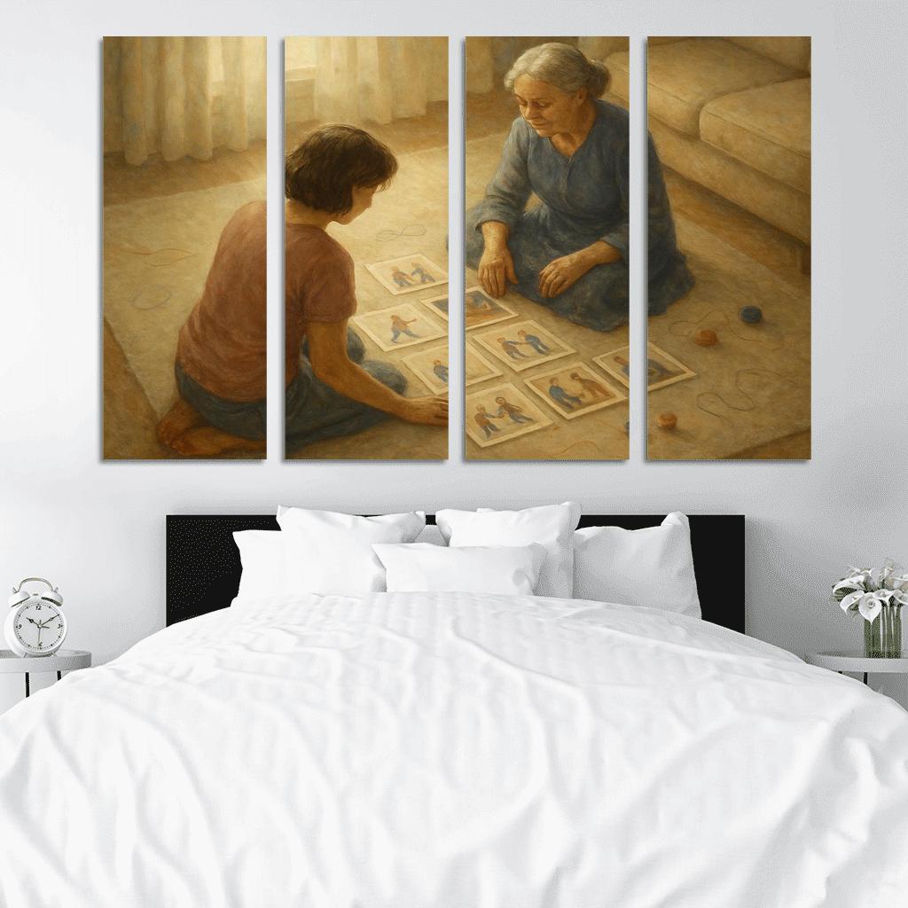 The Memory Quilt Of Small Moments oil paintings frame