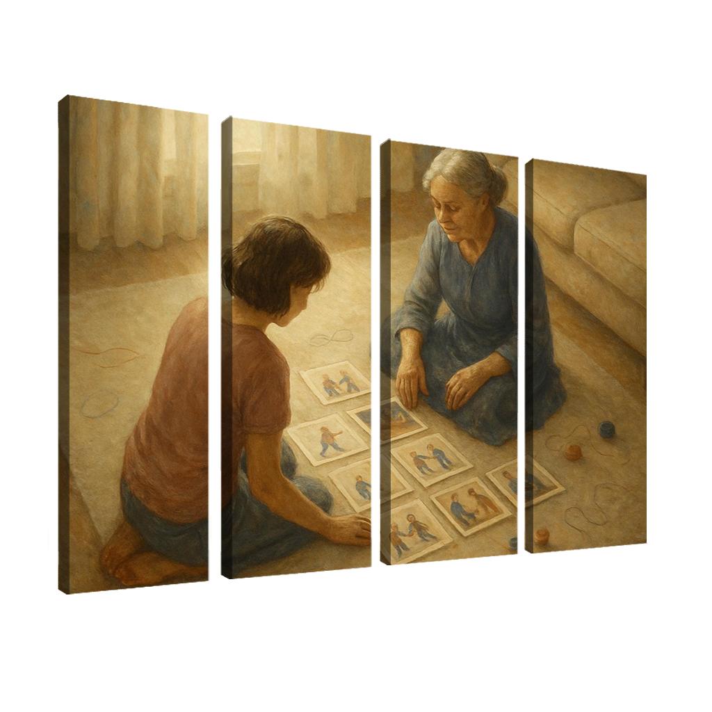The Memory Quilt Of Small Moments oil paintings frame