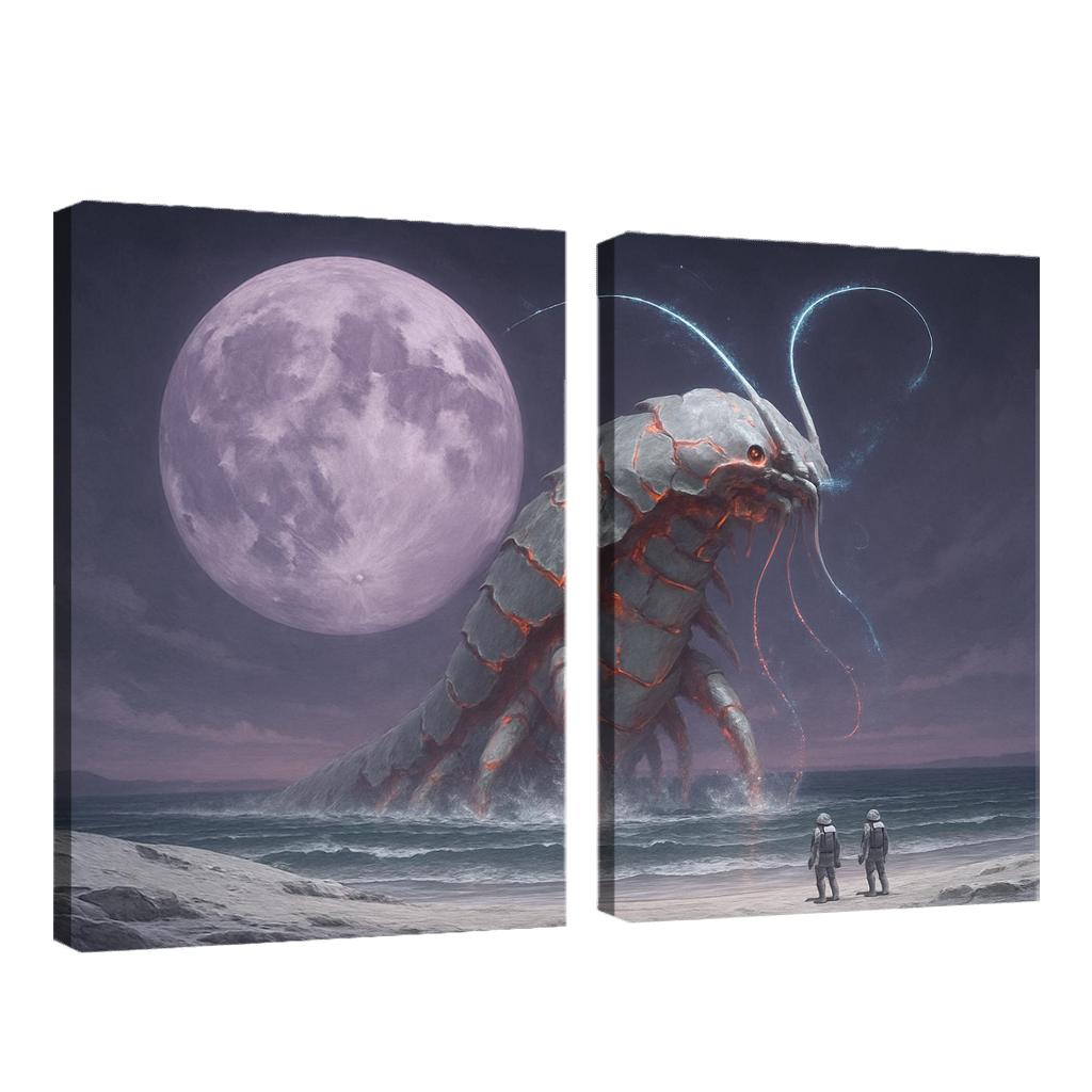 The Porcelain Leviathan Of The Salt Moon home decor