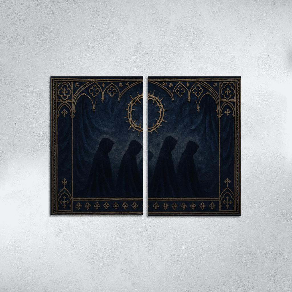 Thorned Halo Tapestry Of Night Liturgy canvas paintings frame