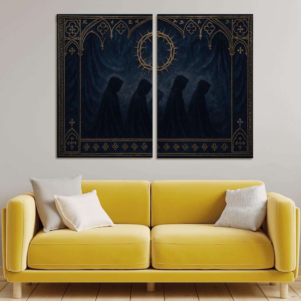 Thorned Halo Tapestry Of Night Liturgy canvas paintings frame