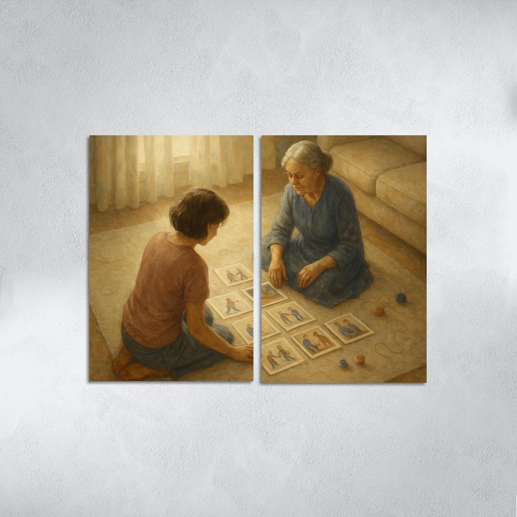 The Memory Quilt Of Small Moments oil paintings frame