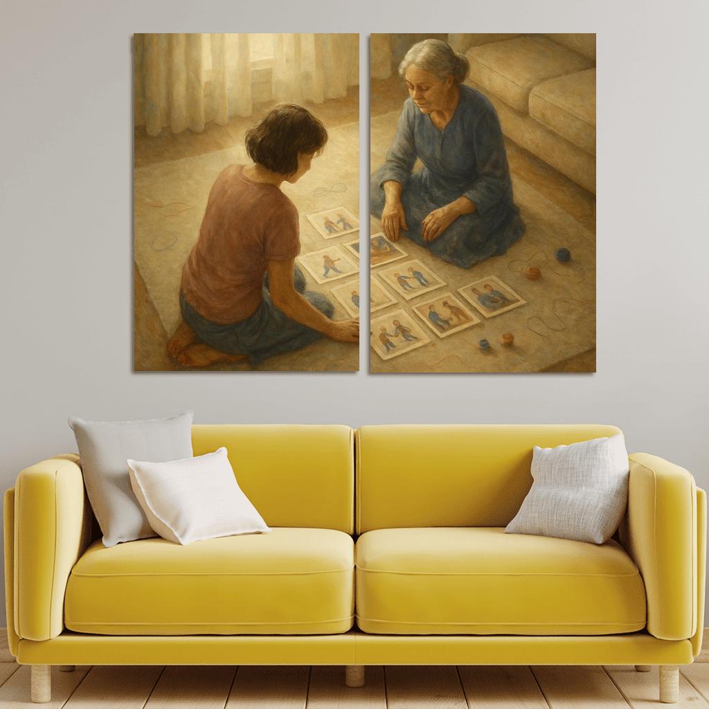 The Memory Quilt Of Small Moments oil paintings frame