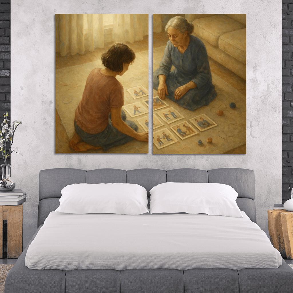 The Memory Quilt Of Small Moments oil paintings frame