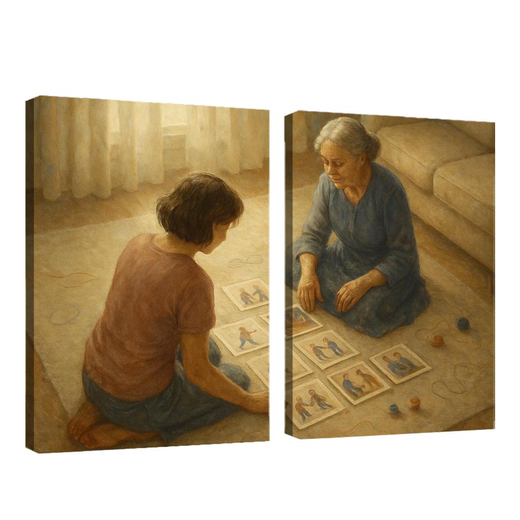 The Memory Quilt Of Small Moments oil paintings frame