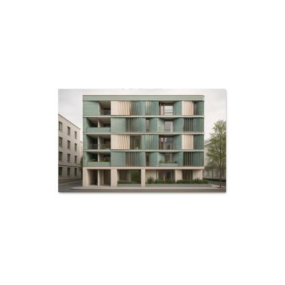 Tidal Breathing Facade Housing custom paintings frame