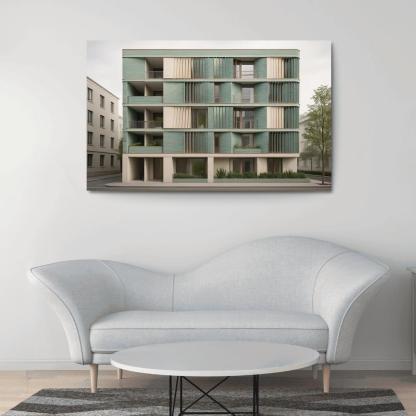 Tidal Breathing Facade Housing custom paintings frame