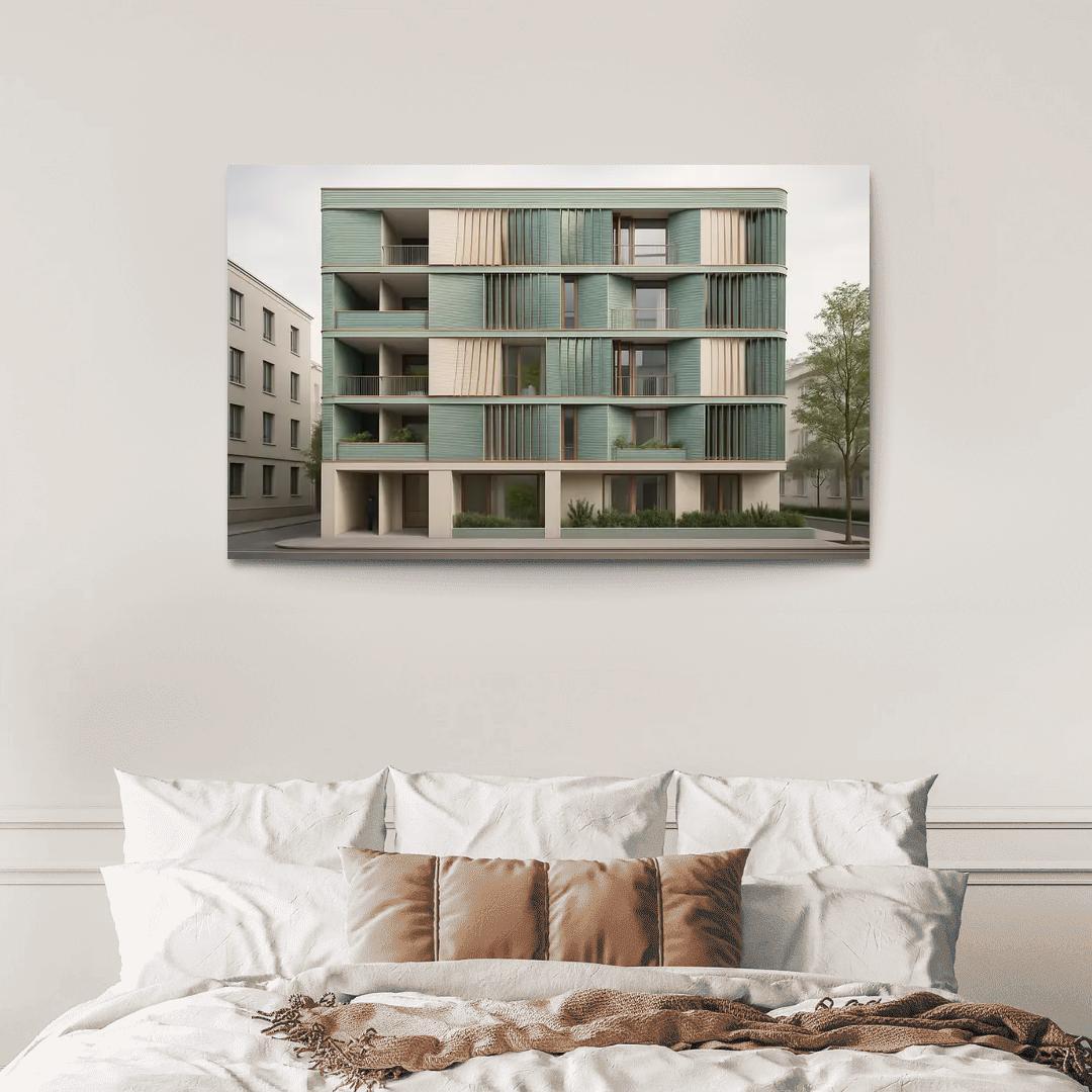 Tidal Breathing Facade Housing custom paintings frame