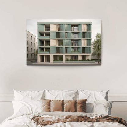 Tidal Breathing Facade Housing custom paintings frame