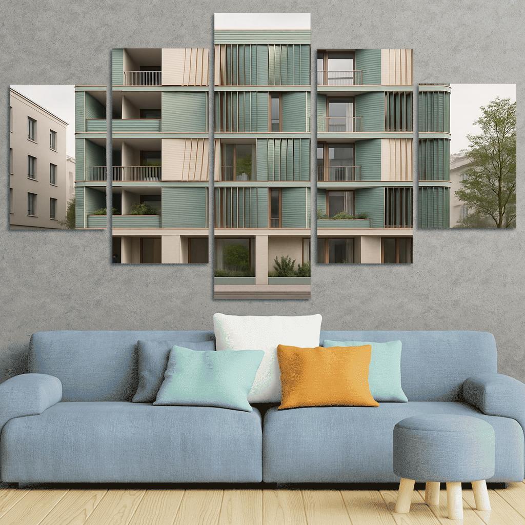 Tidal Breathing Facade Housing custom paintings frame