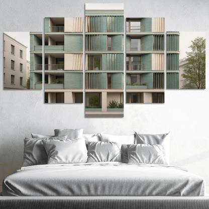 Tidal Breathing Facade Housing custom paintings frame