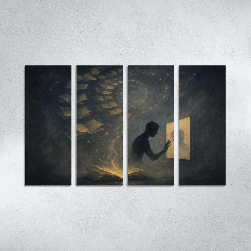 Library Of Unwritten Memories premium artwork frames